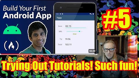Part 5!!! When will I complete this Android Studio Tutorial??!! One more vid, I promise.
