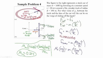 Uniform Circular Motion - Part 3 - Friction on Circular Track
