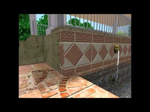 Swimming Pool Mediterranean Design - YouTube