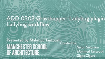 ADD 0303 Grasshopper Ladybug plugin workflow