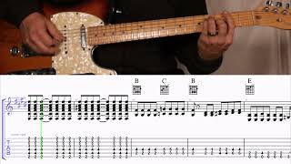 How to Play the Chords to Blue Christmas by Elvis Presley on Guitar with TAB