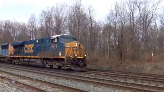 Fast CSX Stack Train Heads East