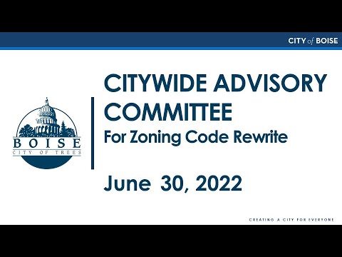 Citywide Advisory Committee Meeting