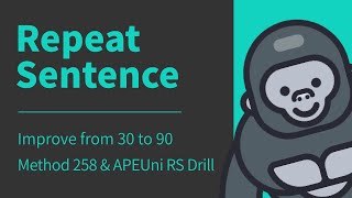 Repeat sentence (RS) | best Tips \& Exam Strategies 2022 | PTE Speaking | APEUni | Method 258