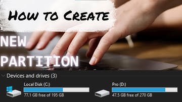How to create new partition from existing volume | Windows 10, 8.1, 8 & 7 | Create new drive