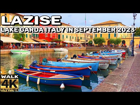 THIS IS LAZISE, LAKE GARDA ITALY IN SEPTEMBER 2023. | WALKING TOUR 4K 60FPS