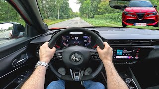 Alfa Romeo Junior Veloce 2026 POV Test Drive | Elettrica 280 hp