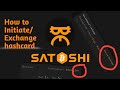 How to initiate and execute exchange hash card  in thadoukuki