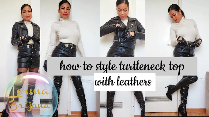 How to style turtleneck top with leathers |Lerma B...