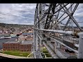 A ride up the South Tower of the Duluth Aerial Lift Bridge, special end view of the horns! May 14,21