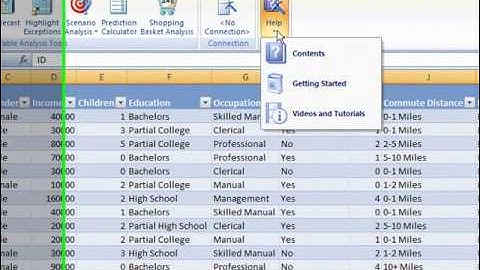 SSAS: Getting Started with the Table Analysis Tools - Data Mining Add-Ins
