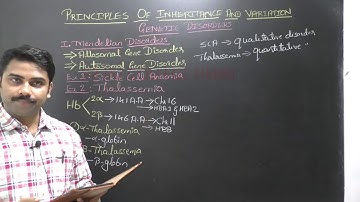 II PU Biology; Chapter-5;Principles of Inheritance & Variations;Part-20; Lecture by Mr.Sunil Chittal
