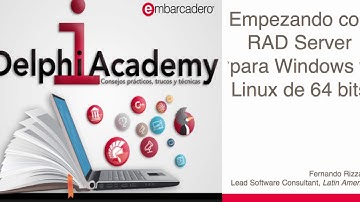 Empezando con RADServer para Windows y Linux de 64 bits