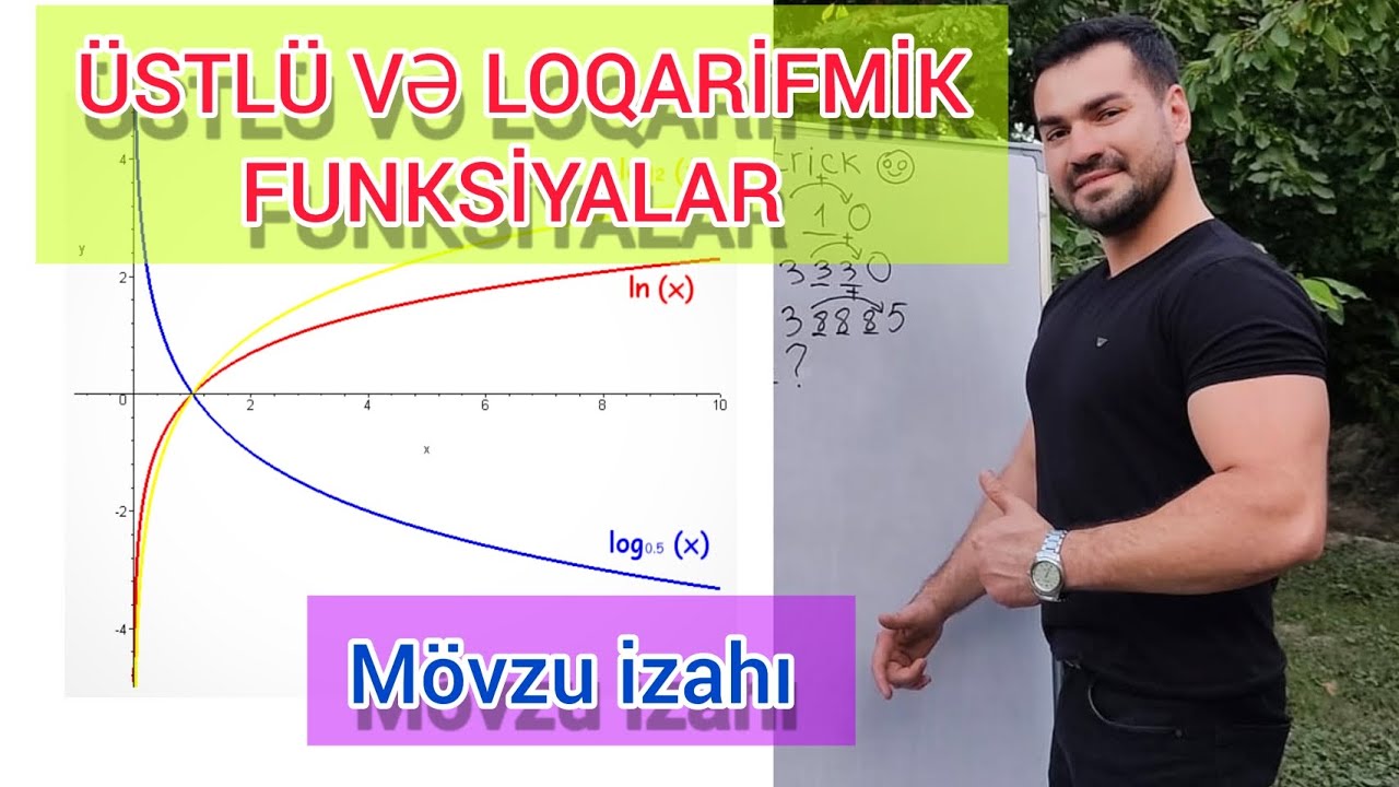 Üstlü və loqarifmik funksiyalar mövzu izahı #riyaziyyat #buraxılış