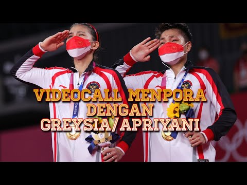 VideoCall Menpora dengan Greysia/Apriyani
