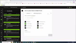 How to Create a topic On the NVIDIA Forum and link multiple forums