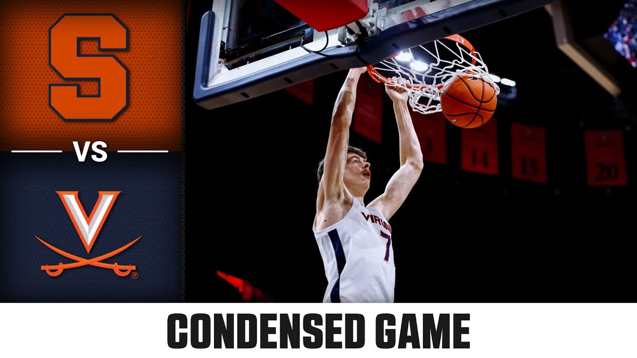 Syracuse vs. Virginia Condensed Game | 2025-26 ACC Men's Basketball