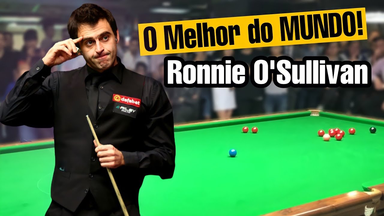 Macuco Sinuca - Já ouviu falar de Ronnie O' Sullivan ? Famoso jogador de  sinuca, 5 vezes campeão do mundo. Nascido na Inglaterra, foi campeão  Britânico de snooker aos 17 anos, é