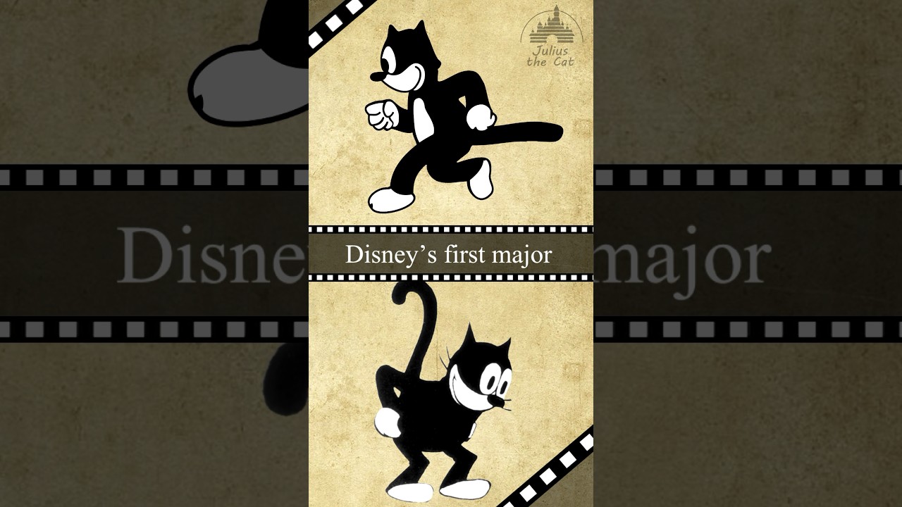 Disney's First Cartoon Character was a Felix the Cat Clone #animation #disney #waltdisney