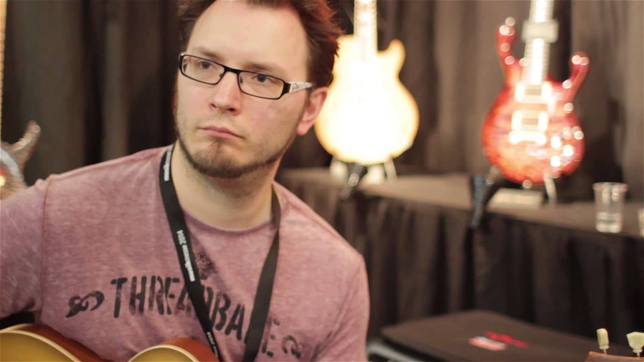 Fibenare Basic Jazz Gold Top Guitar - Musikmesse 2014