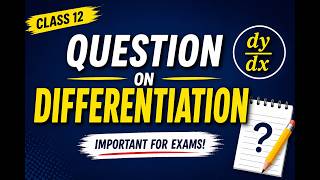 easy differentiation method || maths class 12 chapter 5| B.Sc, B. sc agri. BA math msc