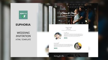 Euphoria - Wedding Invitation Landing Page Template