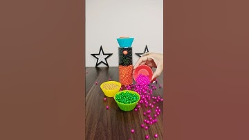 Satisfying Reverse Beads ASMR 💛💚💖 #reverse #asmr #satisfying