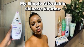 MY SIMPLE AFFORDABLE SKINCARE ROUTINE 2023 | Debra Shongwe