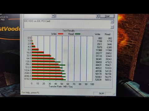 How to get 56MB/Sec read speed on an Pentium 233MMX in Windows 98SE.