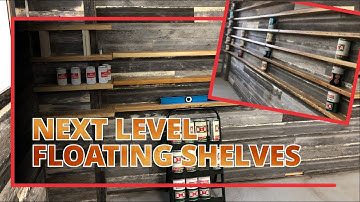 How To Install Solid Floating Continuous Shelves (Reclaimed Wood)