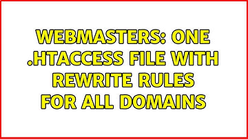 Webmasters: One .htaccess file with rewrite rules for all domains (3 Solutions!!)