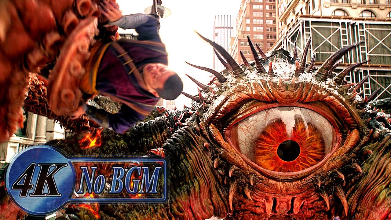Dr. Strange and Wong vs. Gargantos Fight Scene [No BGM] | Dr. Strange ...