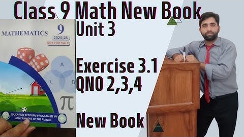 9th Class Math |Exercise 3.1 | Unit 3| Question Number 2,3,4 | By House of Mathematics