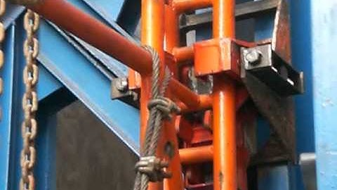 Climbing Scaffolding Safety - Antilock Test