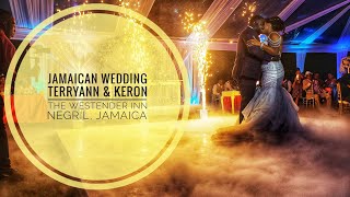 Best Jamaican Wedding - Jamaican Couple gets married at the Westender Inn Negril, Jamaica.