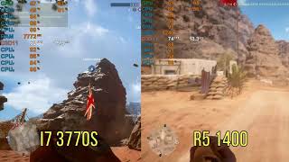 I7 3770S VS R5 1400 - GTX 1660 6GB - 6 GAMES