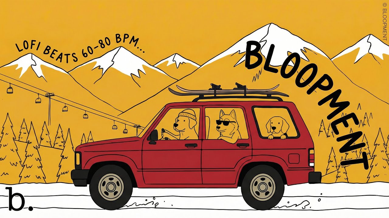 Playlist | Lofi 60–80 BPM · 천천히 흐르는 밤의 그루브 🚗❄️ | Lofi · Jazzhop | 집중할 때 듣는 음악
