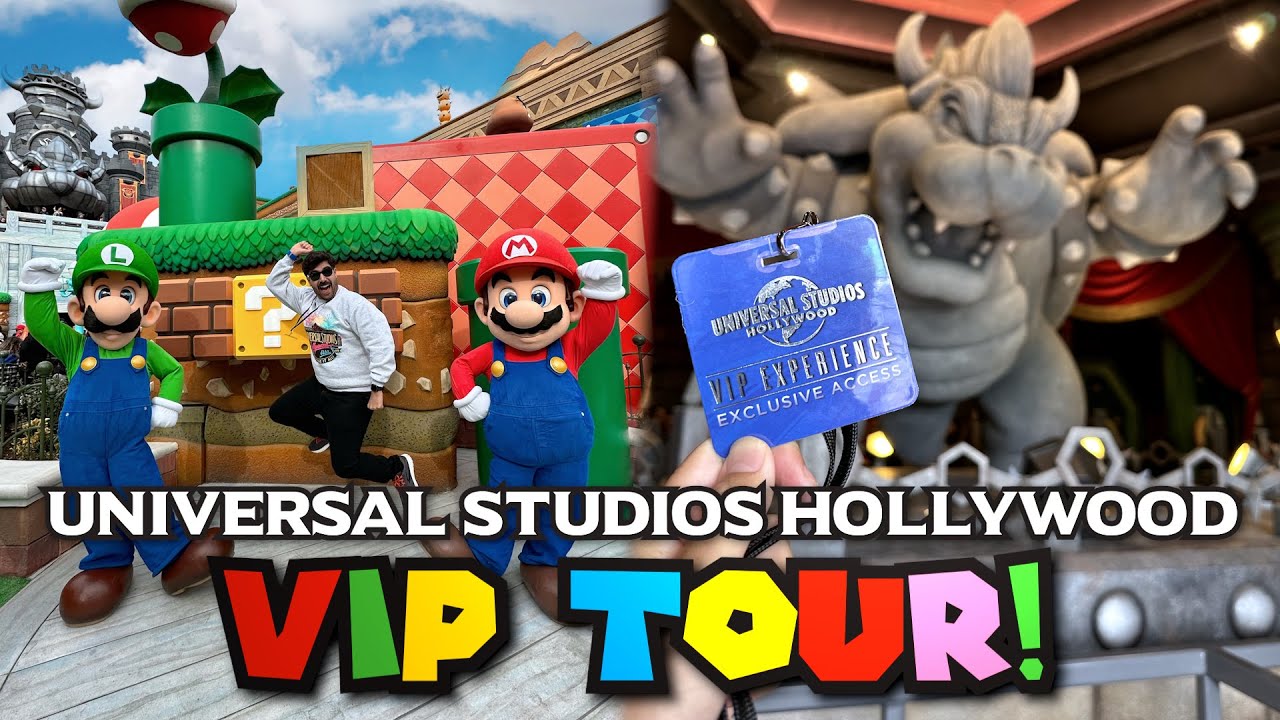 Studios Hollywood VIP Tour on Super Nintendo World's Opening -