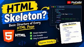 HTML Skeleton Explained in Hindi | Basic HTML Structure 2026 | HTML Tutorial for Beginners | #html