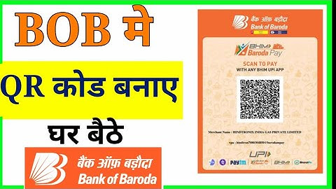 Bank of Baroda QR coad|bob QR coad