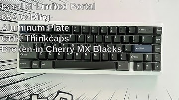 Parallel Limited Portal 65% | Alu Plate | Broken-in Hyperglide Cherry MX Blacks Sound Test