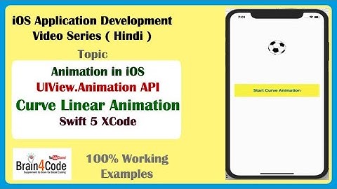 How to implement Animation ( Curve Linear ) in Swift 5 | Hindi | curveLinear
