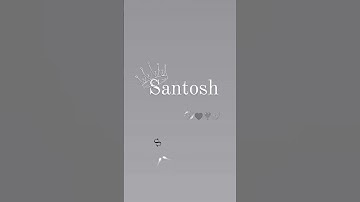Santosh Name status video. Name status ♥️. love ❤️ status. WhatsApp status. #status #love #name