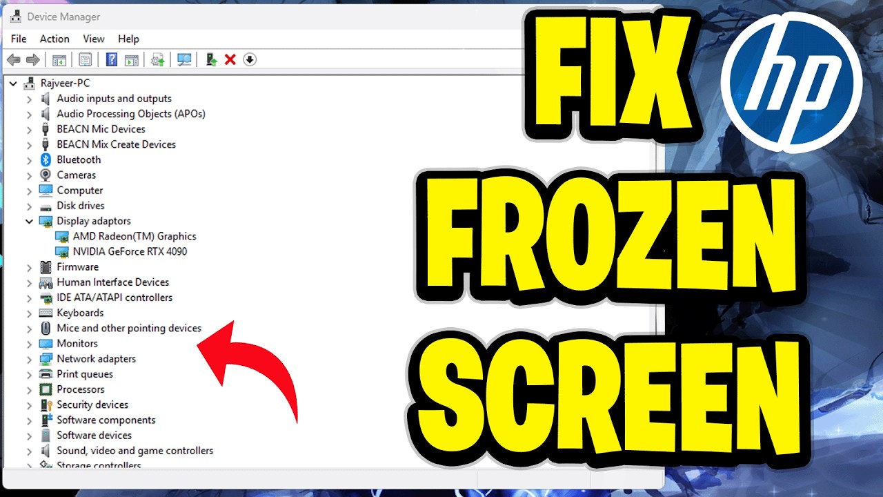 How To Fix Frozen Screen On HP Laptop (Quick FIX) - YouTube