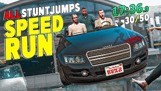 Racing the Clock: GTA V All Stunt Jumps Speedrun Challenge!