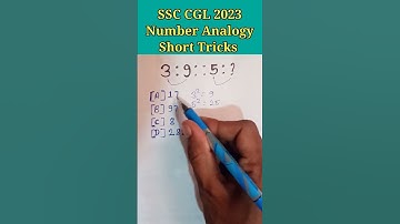 SSC CGL 2023||Number Analogy Short Tricks bssc cgl,ssc cgl,ssc mts,ssc gd,ssc chsl,Apl#ssc #shorts