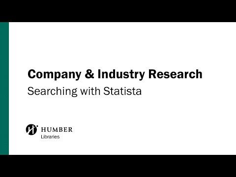 Searching with Statista