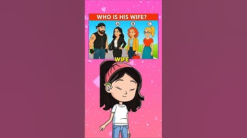 WHO IS HIS WIFE? #triviatricks #quiz #amazing #mindbendingquiz #riddles #quiztime #riddlejourney #pu