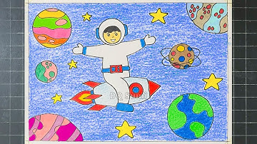 Vẽ ước mơ của em | Vẽ tranh ước mơ của em | Em vẽ ước mơ của em làm Phi Hành Gia | DQ Sumi