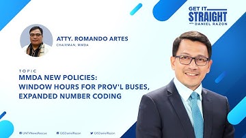 MMDA NEW POLICIES: WINDOW HOURS FOR PROV